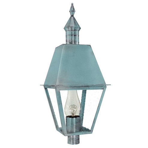 Boston One Light Post Mount in Verdi Gris (196|1133VGCIMCSG)