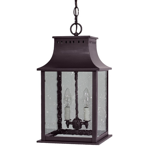 Rockland Two Light Hanging Lantern in Dark Brass (196|11322DBLT2SMG)