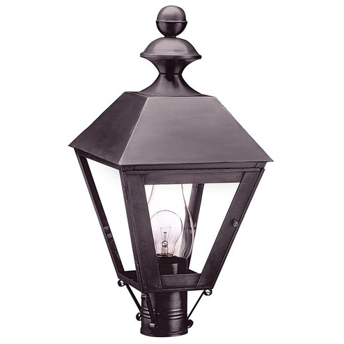 Boston One Light Post Mount in Dark Brass (196|1123DBCIMCLR)