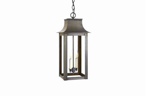 Coplin Two Light Hanging Lantern in Dark Brass (196|11232DBLT2CLR)