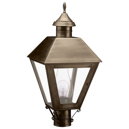 Boston One Light Post Mount in Dark Antique Brass (196|1113DABCIMFST)