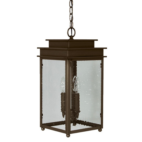 Ellis Three Light Hanging Lantern in Dark Antique Brass (196|10722DABLT3CSG)