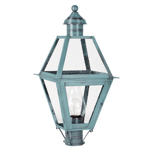 Boston One Light Post Mount in Verdi Gris (196|1063VGCIMSMG)