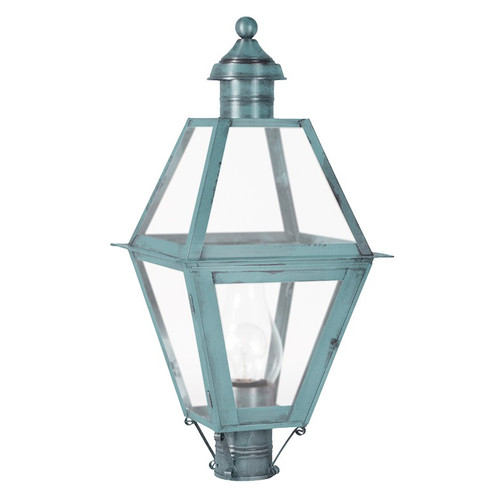 Boston One Light Post Mount in Verdi Gris (196|1063VGCIMFST)