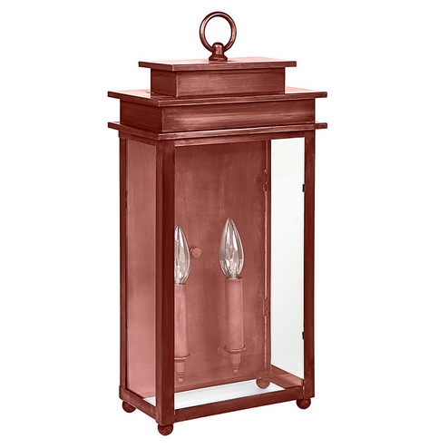 Ellis Two Light Wall Mount in Antique Copper (196|10621ACLT2CLR)