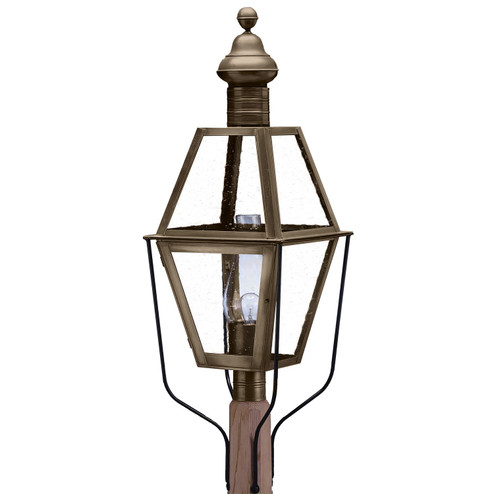 Boston One Light Post Mount in Dark Antique Brass (196|1043DABCIMCSG)