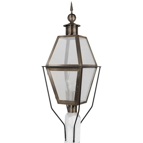 Boston One Light Post Mount in Dark Antique Brass (196|1033DABCIMFST)
