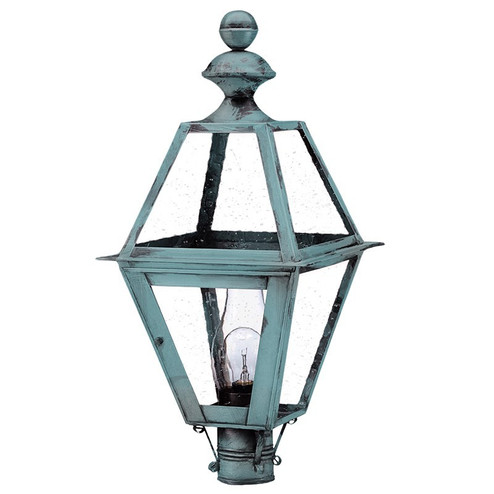 Boston One Light Post Mount in Verdi Gris (196|1023VGCIMCSG)