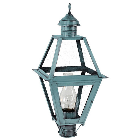 Boston One Light Post Mount in Verdi Gris (196|1013VGCIMCSG)
