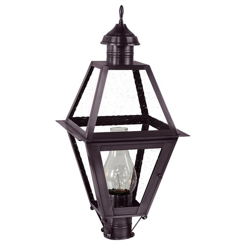 Boston One Light Post Mount in Dark Brass (196|1013DBCIMCSG)