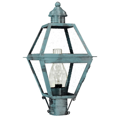 Boston One Light Post Mount in Verdi Gris (196|1003VGCIMCSG)
