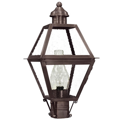 Boston One Light Post Mount in Dark Brass (196|1003DBCIMSMG)