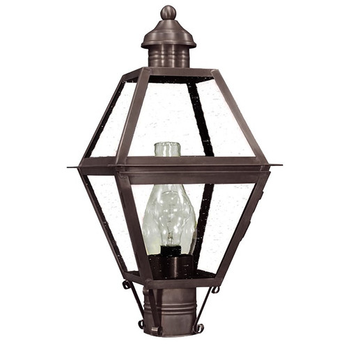 Boston One Light Post Mount in Dark Brass (196|1003DBCIMCSG)