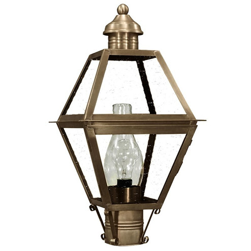 Boston One Light Post Mount in Dark Antique Brass (196|1003DABCIMCSG)