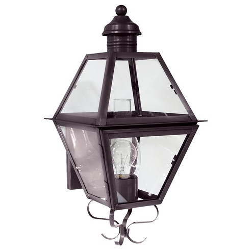 Boston One Light Wall Mount in Dark Brass (196|1001DBCIMCLR)