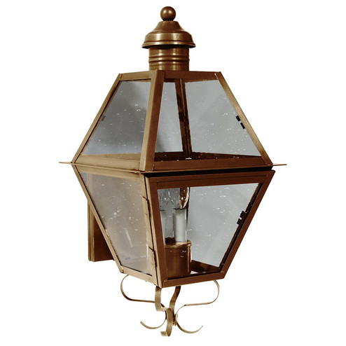 Boston Two Light Wall Mount in Antique Brass (196|1001ABLT2CSG)