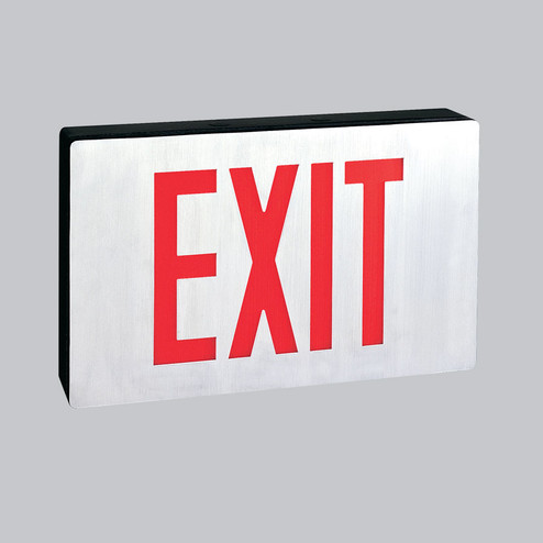 Exit LED Exit Sign in Aluminum (167|NX606LEDR)