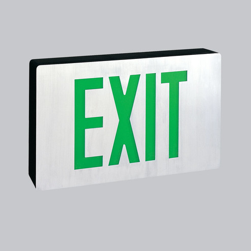 Exit LED Exit Sign in Aluminum (167|NX606LEDG)