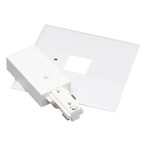 Track Syst & Comp-1 Cir Live End Feed W/ Cover, 1 Circuit Track in White (167|NT311W)
