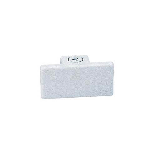 Track Syst & Comp-2 Cir Dead End Cap, 2 Circuit Track, Right Polarity in White (167|NT2318RW)