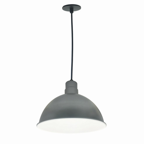 LED Rlm 16'' Rlm Shade in Gun Metal Outer / White Inner (167|NRLM16C2535GMWLE4)