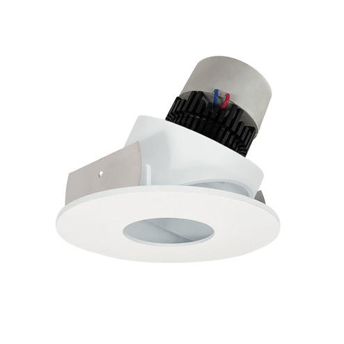 LED Pearl Adjustable Trim in Matte Powder White Pinhole / Matte Powder White Flange (167|NPR4RPHA40XMPW)