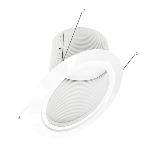 Rec Slope 6'' Trim LED Baffle Trim in White Baffle / White Flange (167|NLRS6S12L140W)