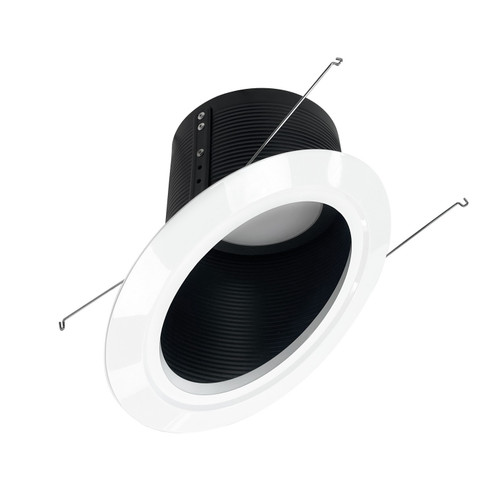Rec Slope 6'' Trim LED Baffle Trim in Black Baffle / White Flange (167|NLRS6S12L140B)