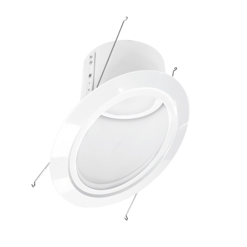 Rec Slope 6'' Trim LED Reflector Trim in White Reflector / White Flange (167|NLRS6S11L127W)