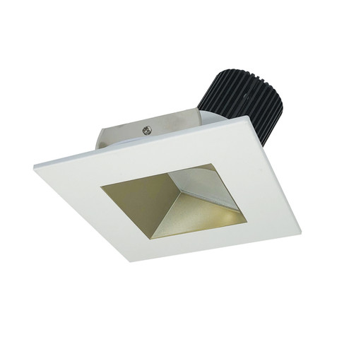 Rec Iolite Non-Adjustable Trim in Champagne Haze Reflector / Matte Powder White Flange (167|NIO4SWCDXCHMPW)