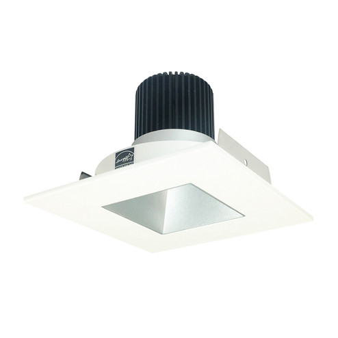 Rec Iolite Non-Adjustable Trim in Haze Reflector / Matte Powder White Flange (167|NIO4SNDSQCDXHZMPW)