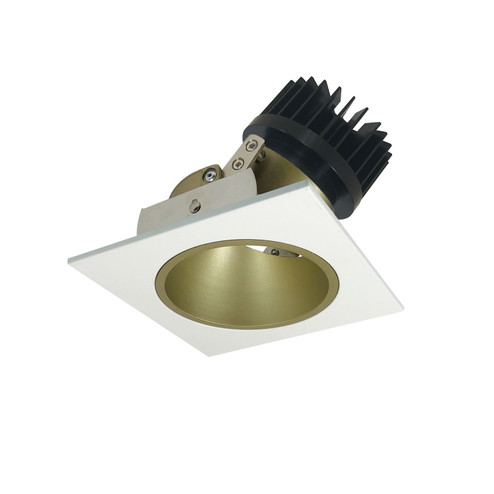 Rec Iolite Adjustable Trim in Champagne Haze Reflector / Matte Powder White Flange (167|NIO4SD35XCHMPWHL)