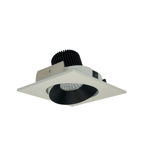 Rec Iolite 4'' Square Cone Regress Adj in Black Reflector / White Flange (167|NIO4SC50XBW)