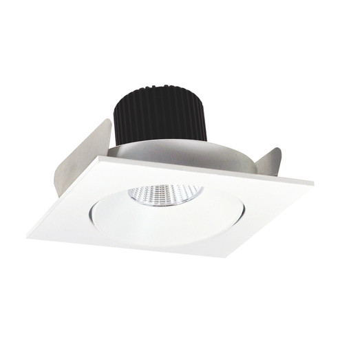 Rec Iolite 4'' Square Cone Regress Adj, in Matte Powder White Reflector / Matte Powder White Flange (167|NIO4SC40XMPW10)