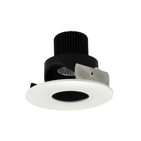 Rec Iolite 4'' Round Pinhole Adj in Black Pinhole / Matte Powder White Flange (167|NIO4RPHA50XBMPW10)