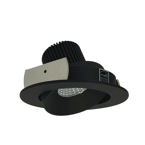 Rec Iolite 4'' Adj. Round Cone Regressed in Black Reflector / Black Flange (167|NIO4RCCDXBB)