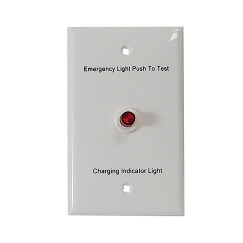 Exit & Emer- Accessories Replacement Face Plate And Test Switch in White (167|NEPKA07LEDFPTS)