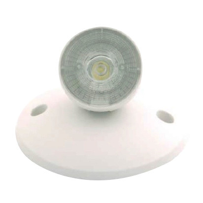Emergency Single Head, Wide Lens, 1W LED in White (167|NE861LEDW)