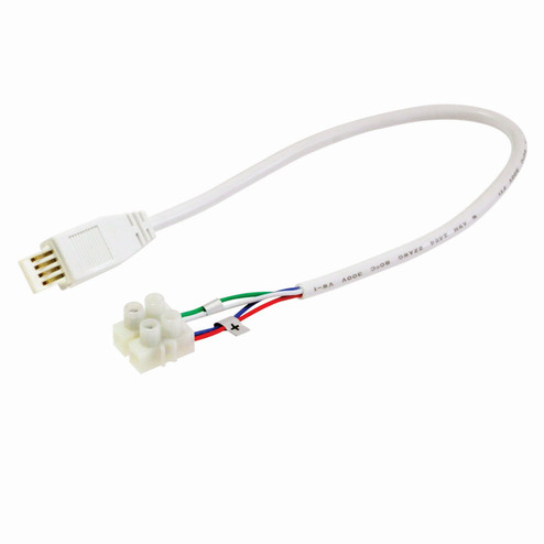 Sl LED Lbar Silk Sbc Acc 12'' Power Line Cable Interconnector With Terminal Block For Lightbar Silk in White (167|NAL812TBW)
