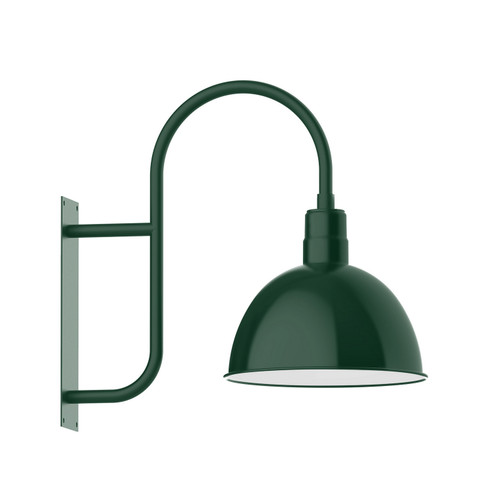 Deep Bowl One Light Wall Mount in Forest Green (518|WMF11742)