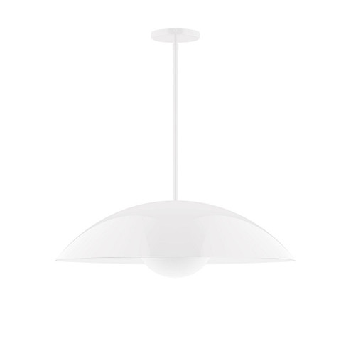 Plateau One Light Pendant in White (518|STG439G1544)