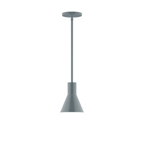 Flare One Light Pendant in Slate Gray (518|STG43640)