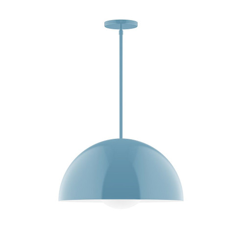 Axis One Light Pendant in Light Blue (518|STG433G1554)