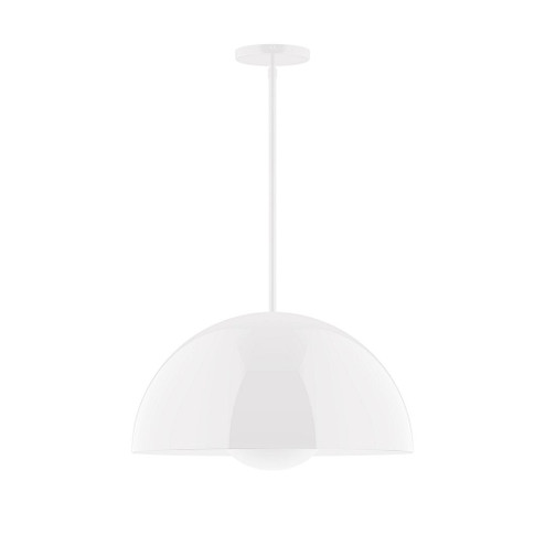 Arcade One Light Pendant in White (518|STG433G1544)