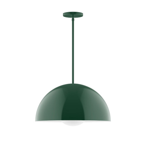 Arcade One Light Pendant in Forest Green (518|STG433G1542)