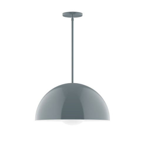 Arcade One Light Pendant in Slate Gray (518|STG433G1540)