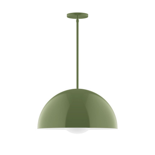Arcade One Light Pendant in Fern Green (518|STG433G1522)