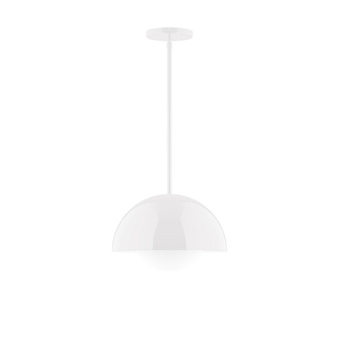 Arcade One Light Pendant in White (518|STG432G1544)