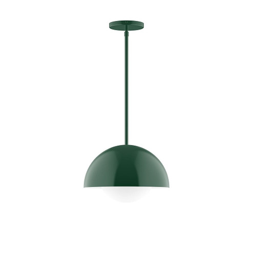 Arcade One Light Pendant in Forest Green (518|STG432G1542)