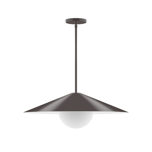 Vessel One Light Pendant in Architectural Bronze (518|STG429G1551)
